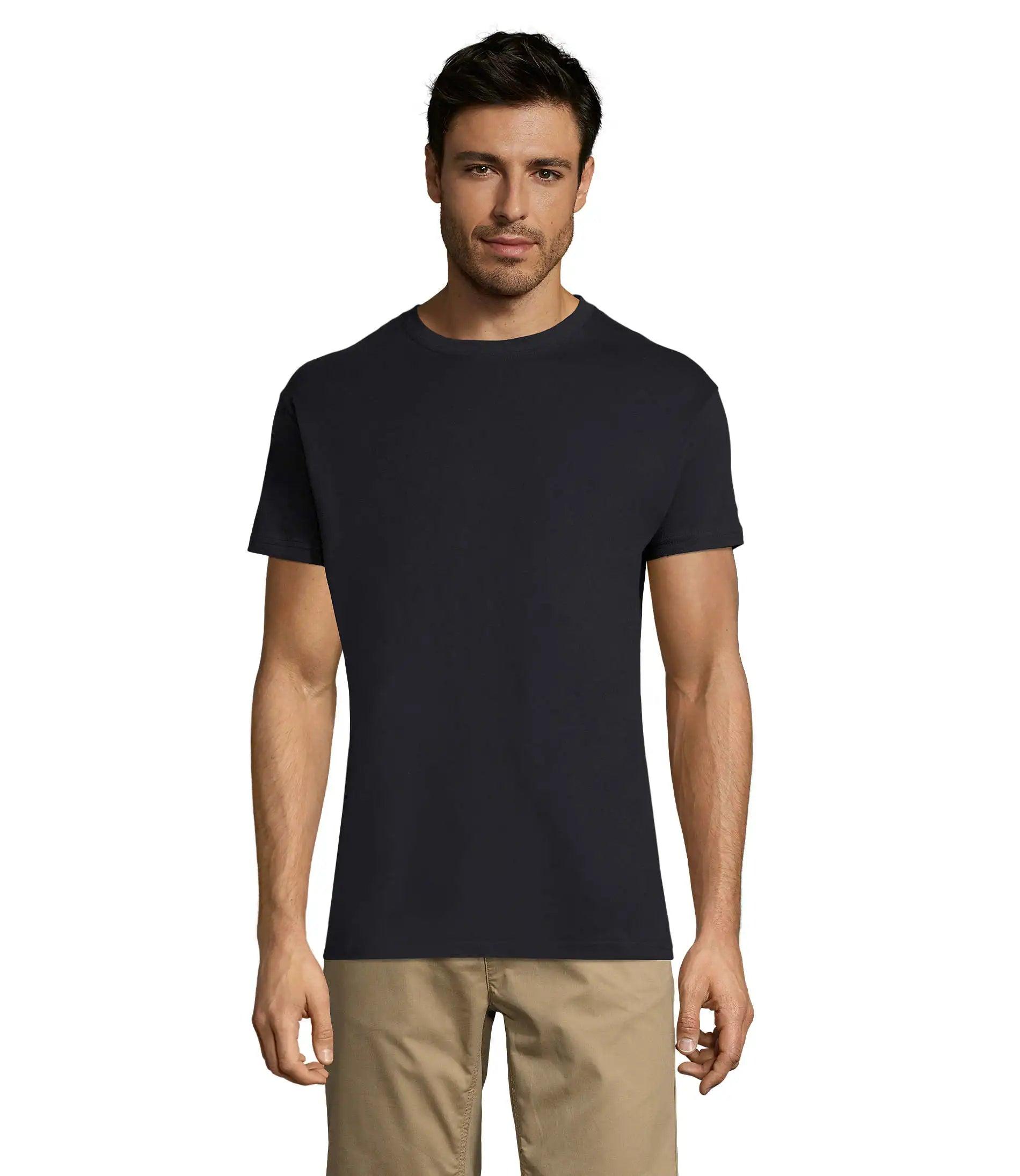 Damy 5 Black Egyptian Cotton Men's T-Shirts - DAMYINSIDE