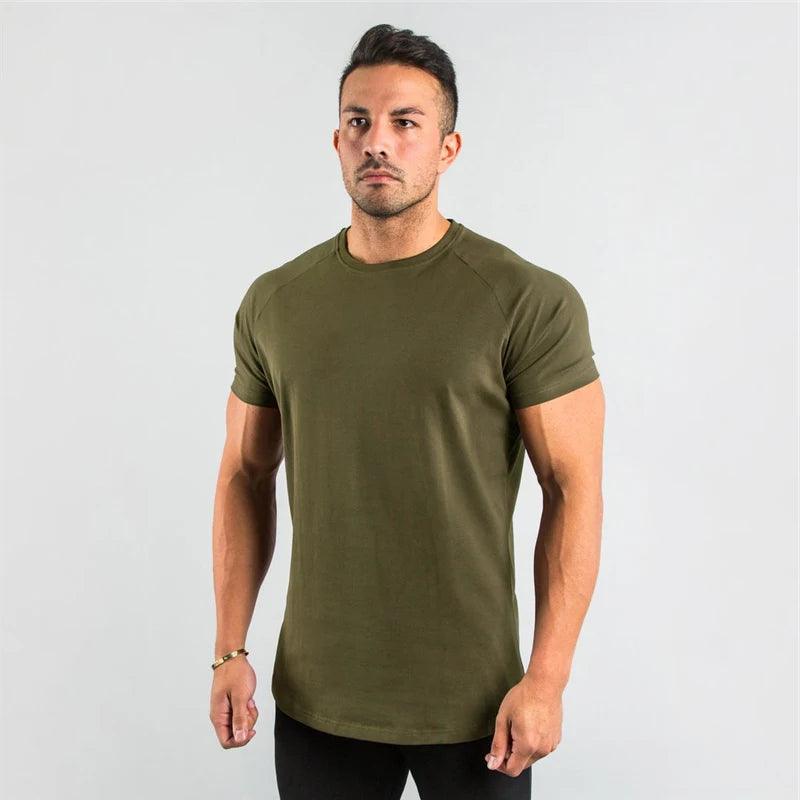 Men's Slim Fit Egyptian Cotton T-Shirt - DAMYINSIDE