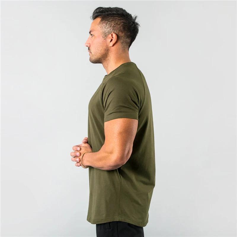 Men's Slim Fit Egyptian Cotton T-Shirt - DAMYINSIDE