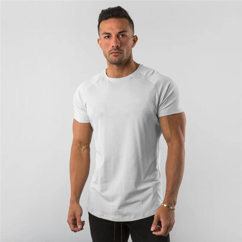 Men's Slim Fit Egyptian Cotton T-Shirt - DAMYINSIDE