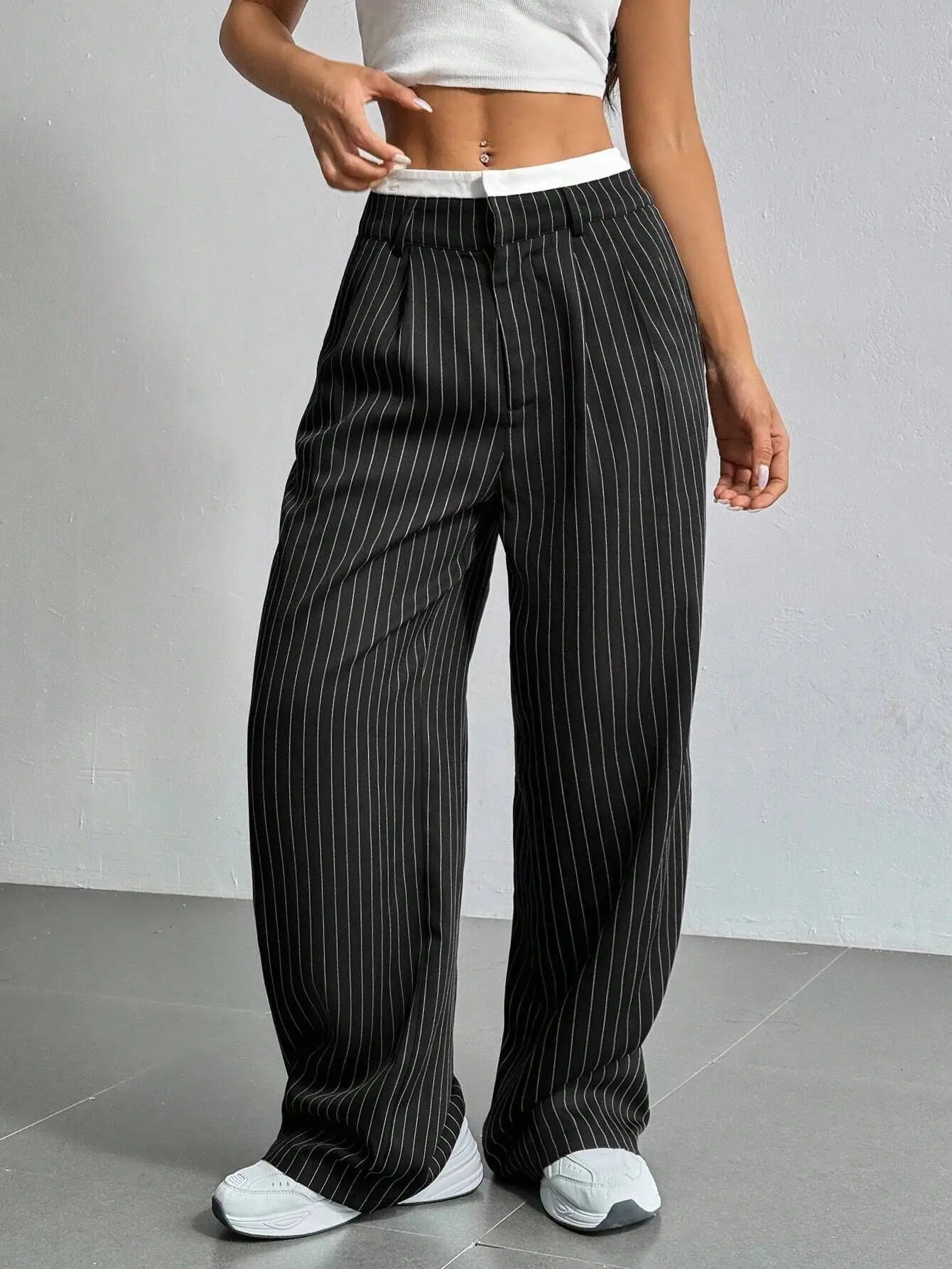 Damy Y2K Striped Women's Pants