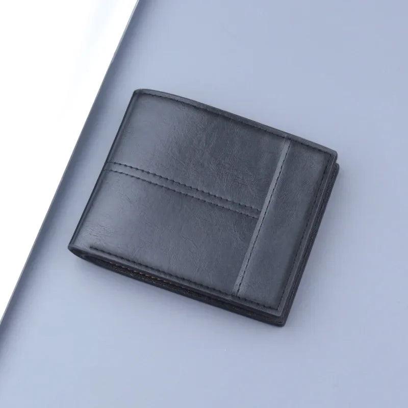 Men's Foldable Leather Wallet - DAMYINSIDE