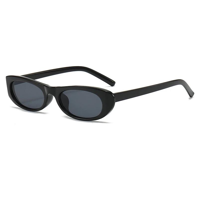 Women's Retro Oval Sunglasses - DAMYINSIDE