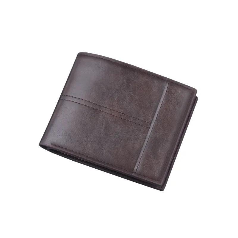 Men's Foldable Leather Wallet - DAMYINSIDE